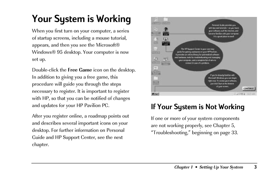 HP 8290 (US/CAN) manual Your System is Working, If Your System is Not Working 