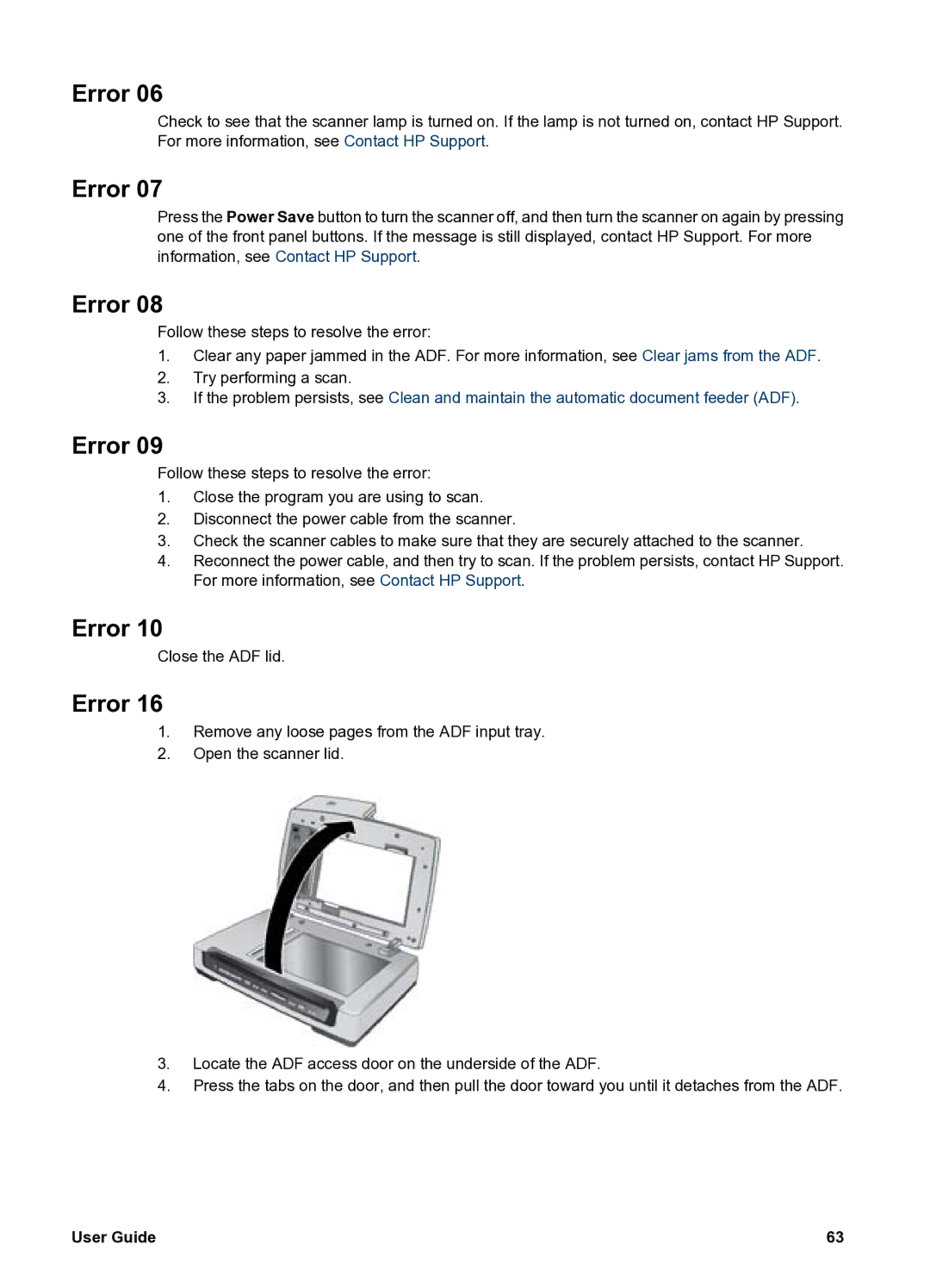 HP 8300 8300 manual Close the ADF lid 