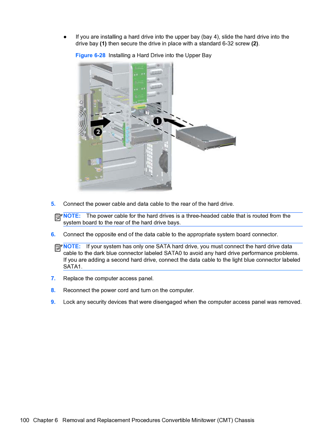 HP 8300e D8C26UTABA manual 