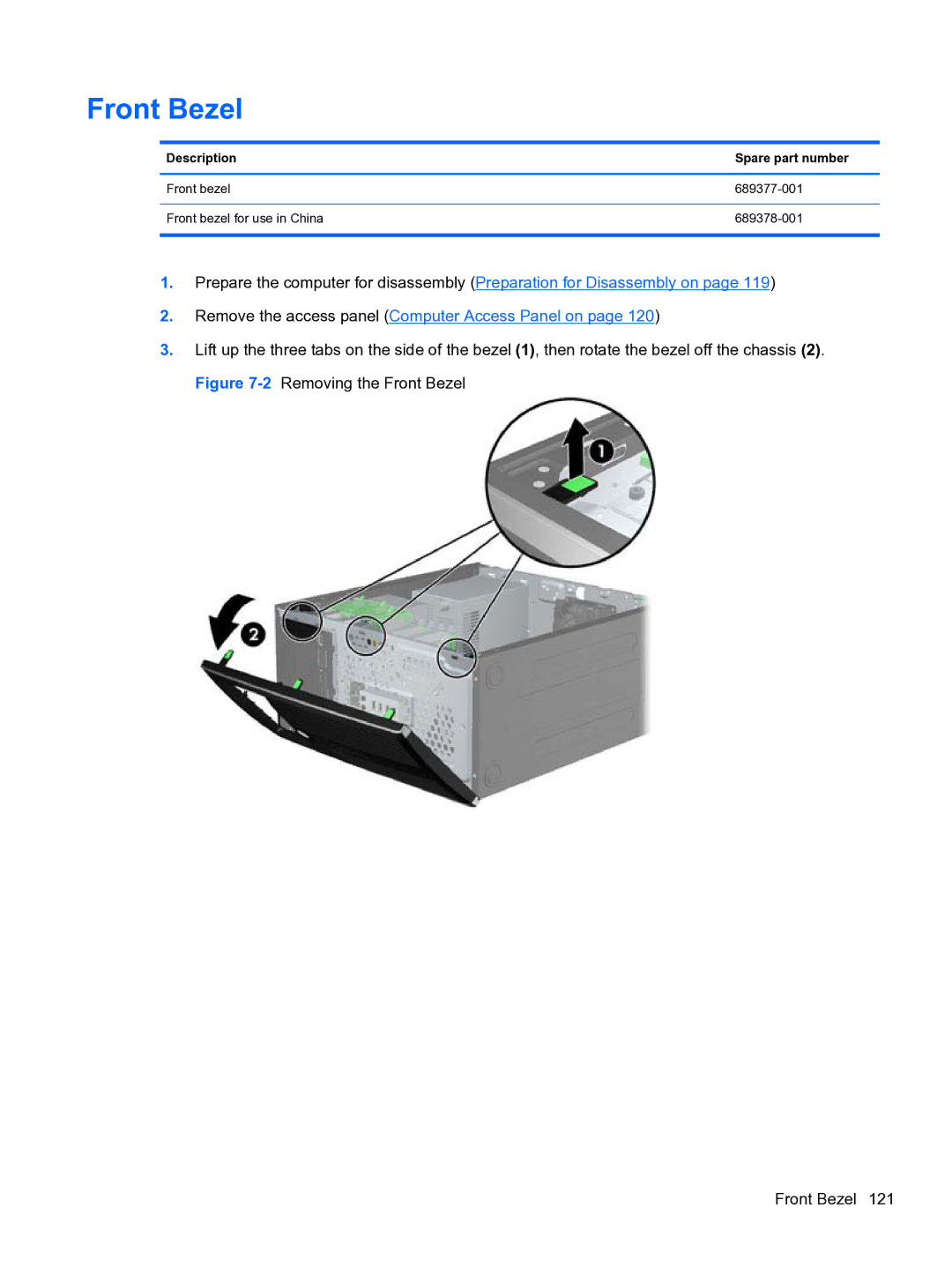 HP 8300e D8C26UTABA manual Remove the access panel Computer Access Panel on 