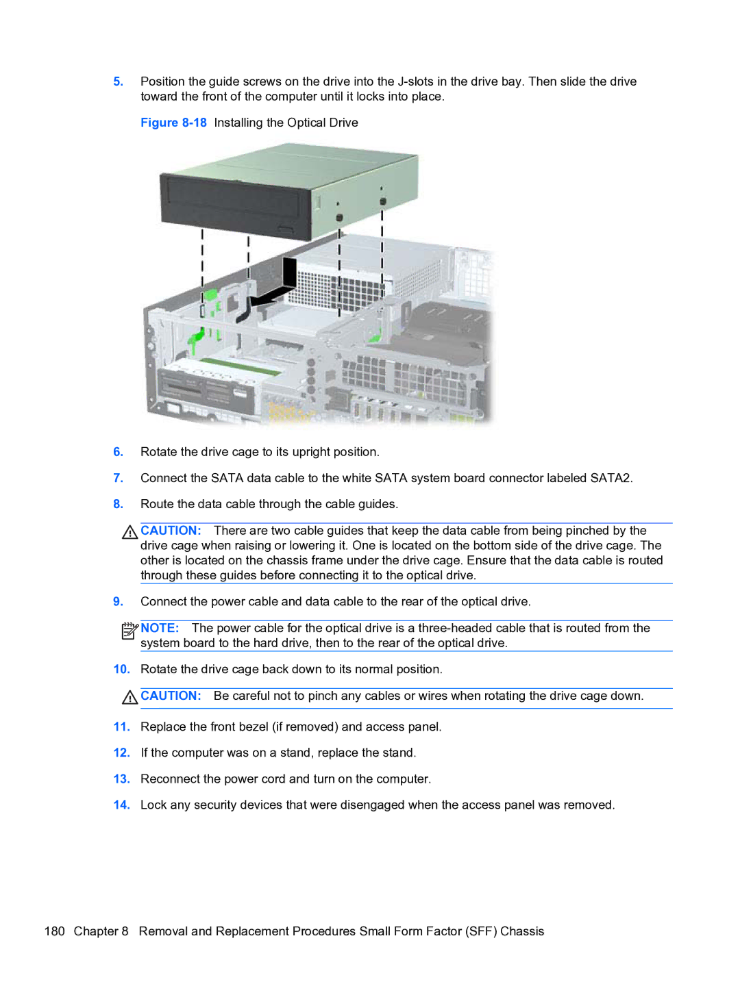 HP 8300e D8C26UTABA manual 