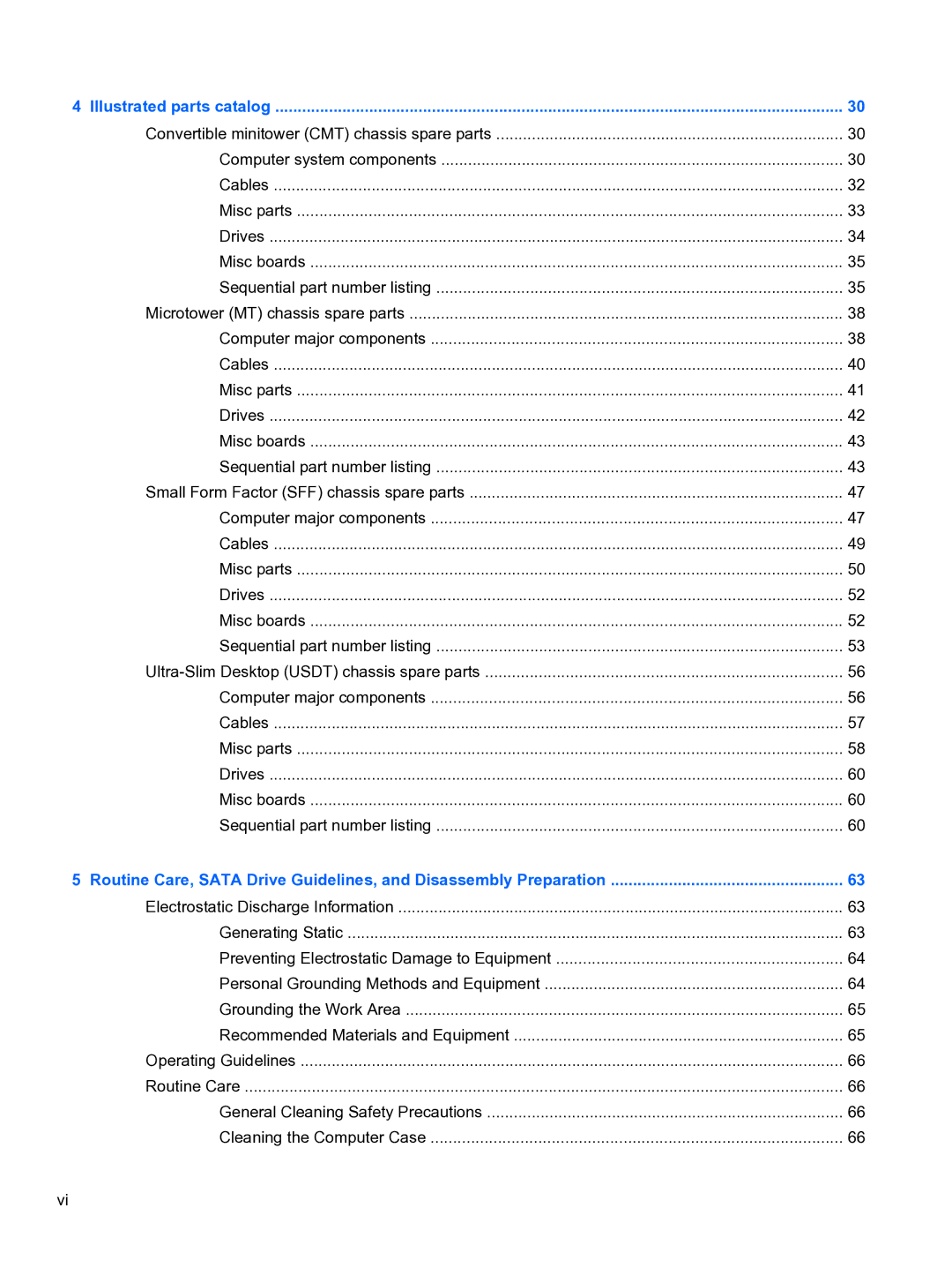 HP 8300e D8C26UTABA manual Illustrated parts catalog 