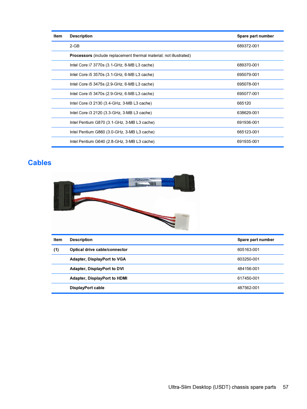 HP 8300e D8C26UTABA manual 689372-001 