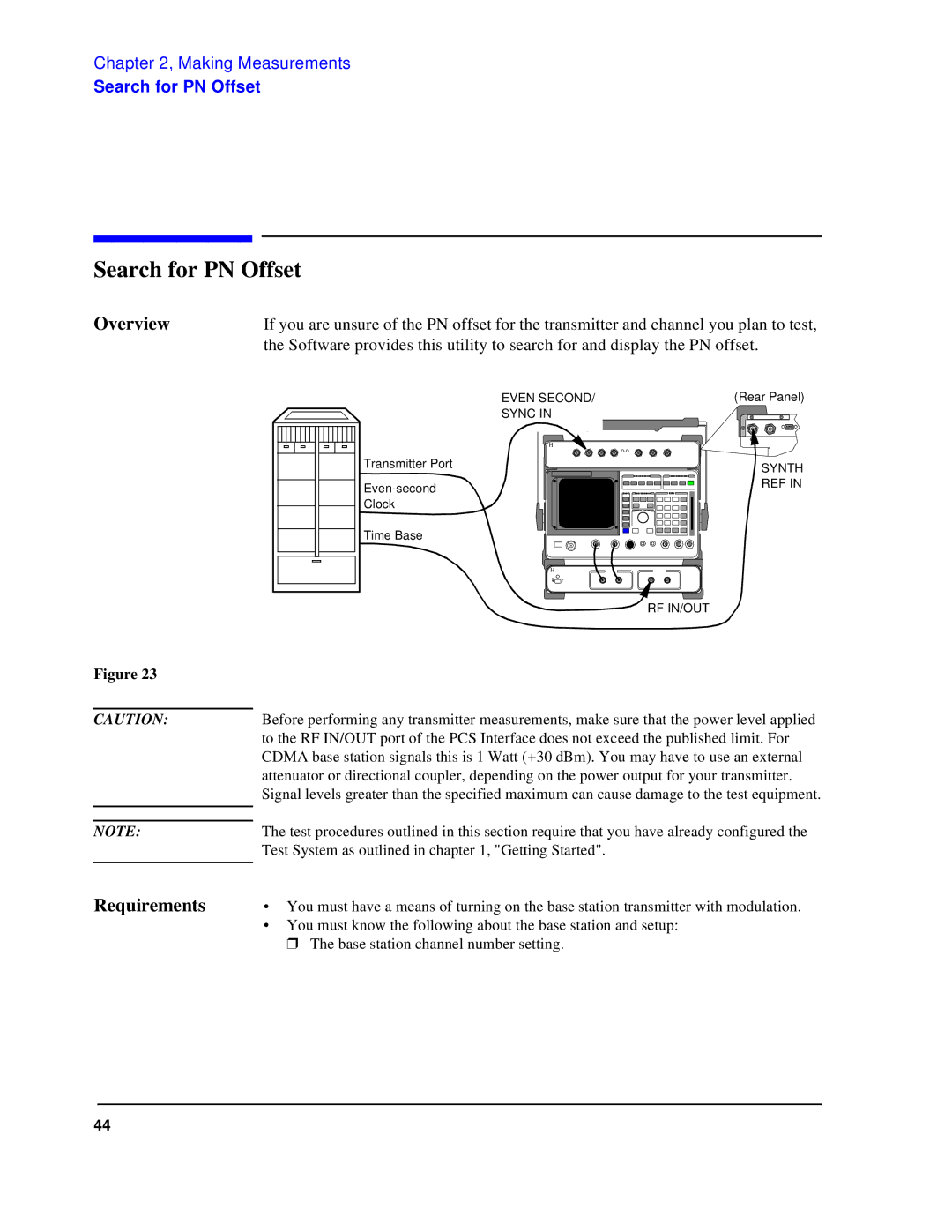 HP 83236B S Interface manual Search for PN Offset 