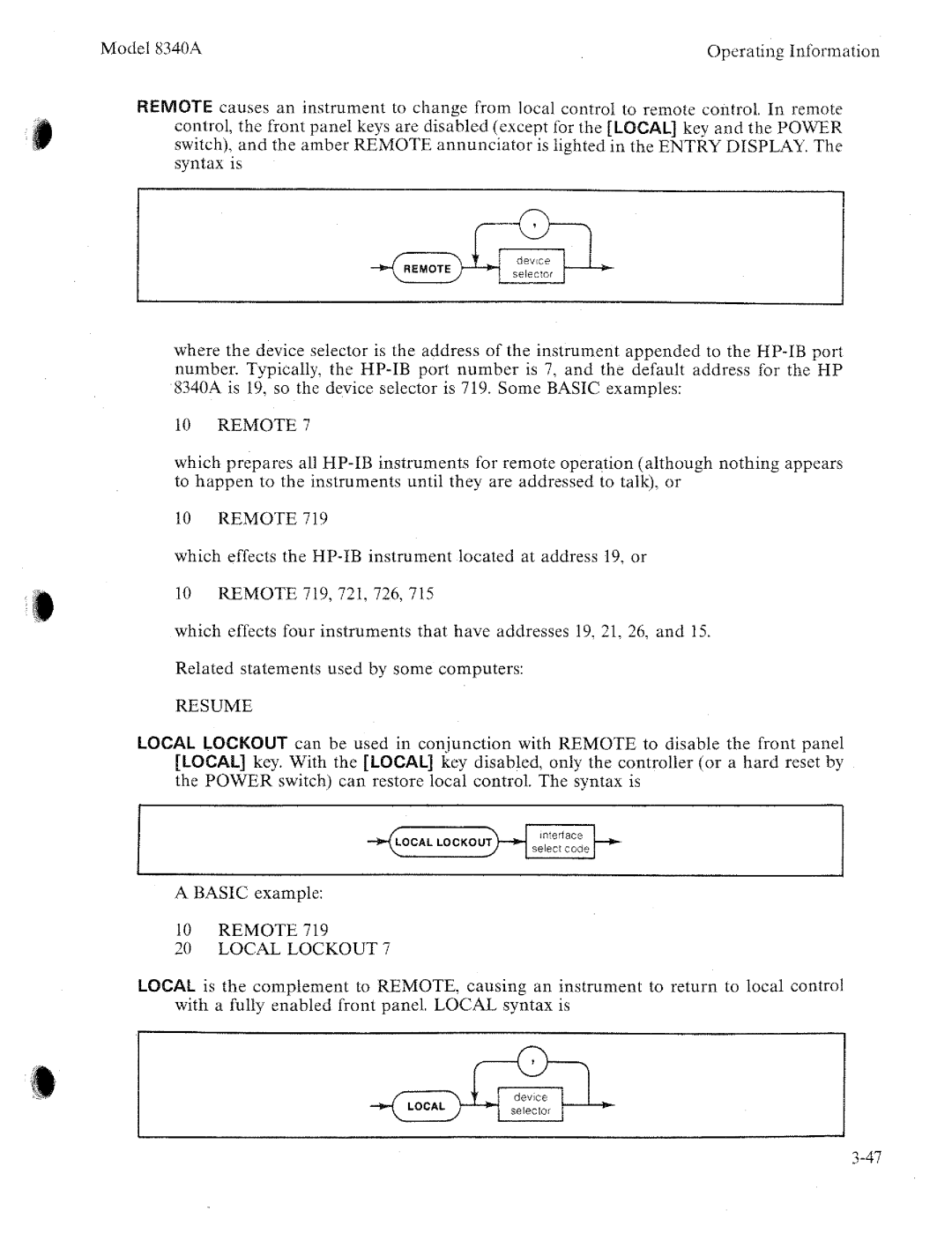 HP 8340a manual 