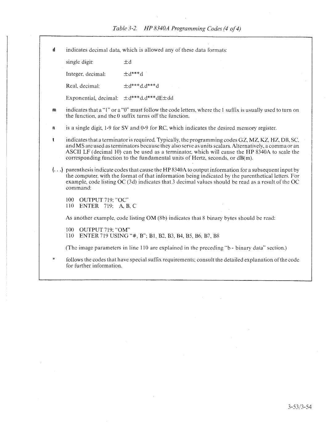 HP 8340a manual 