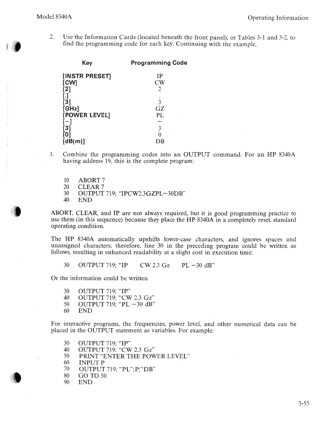 HP 8340a manual 