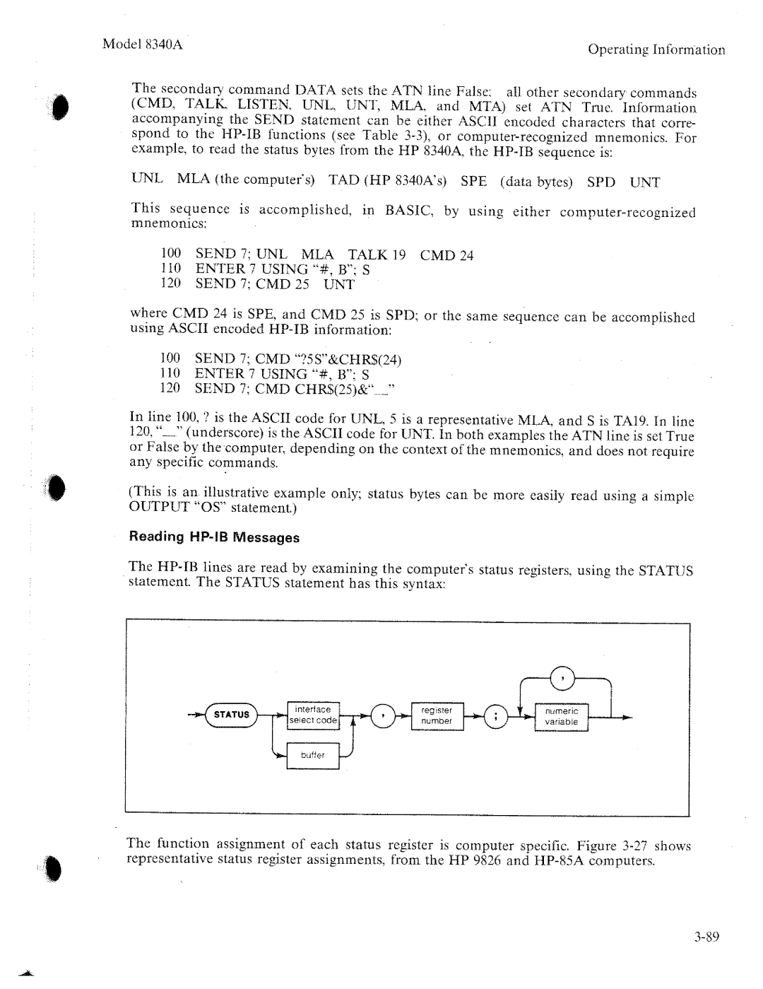 HP 8340a manual 