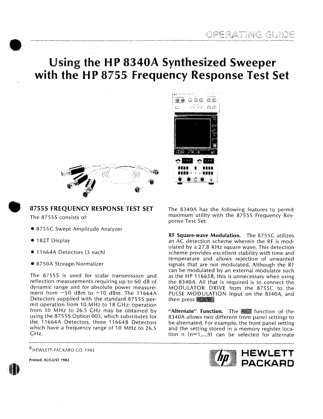 HP 8340a manual 