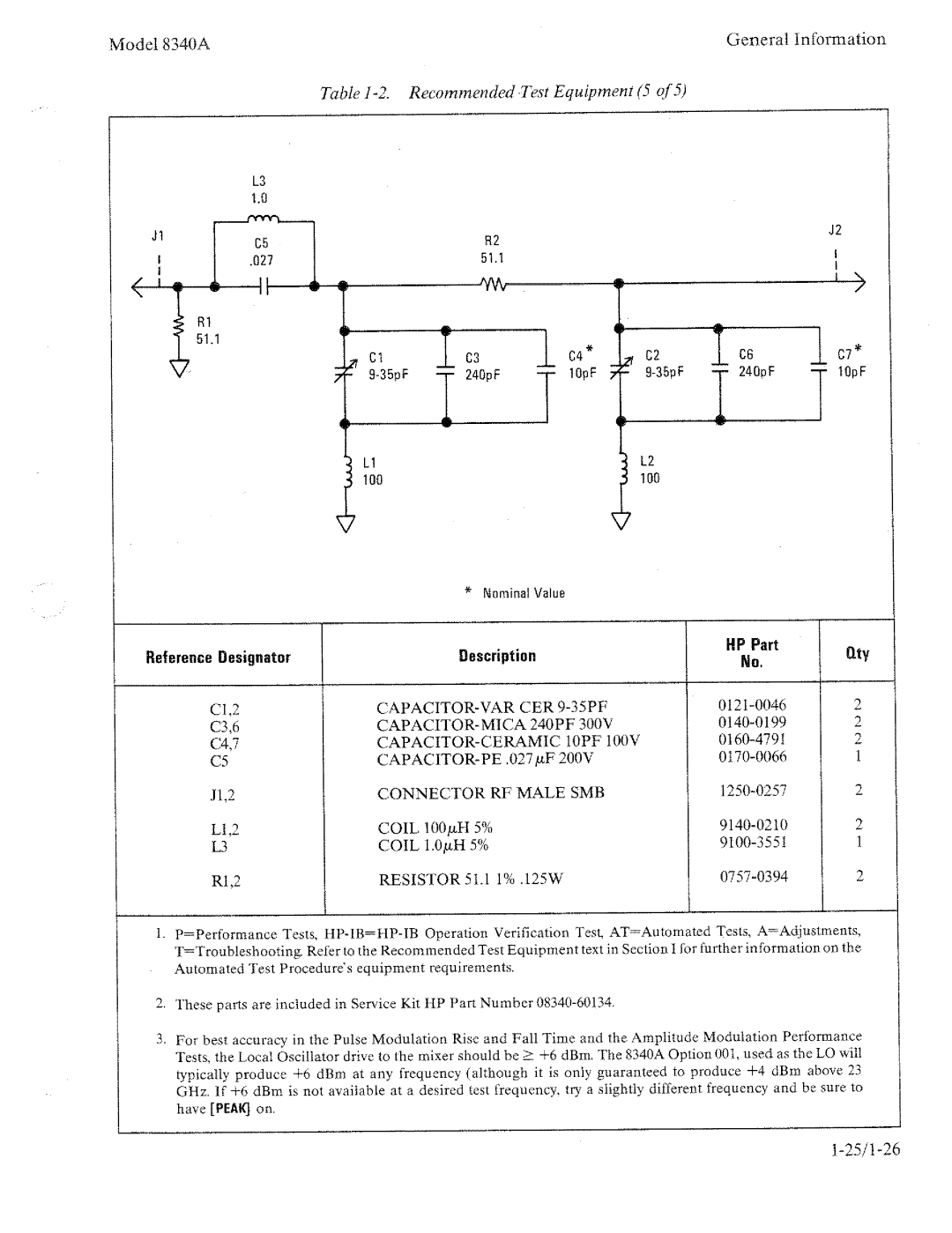 HP 8340a manual 