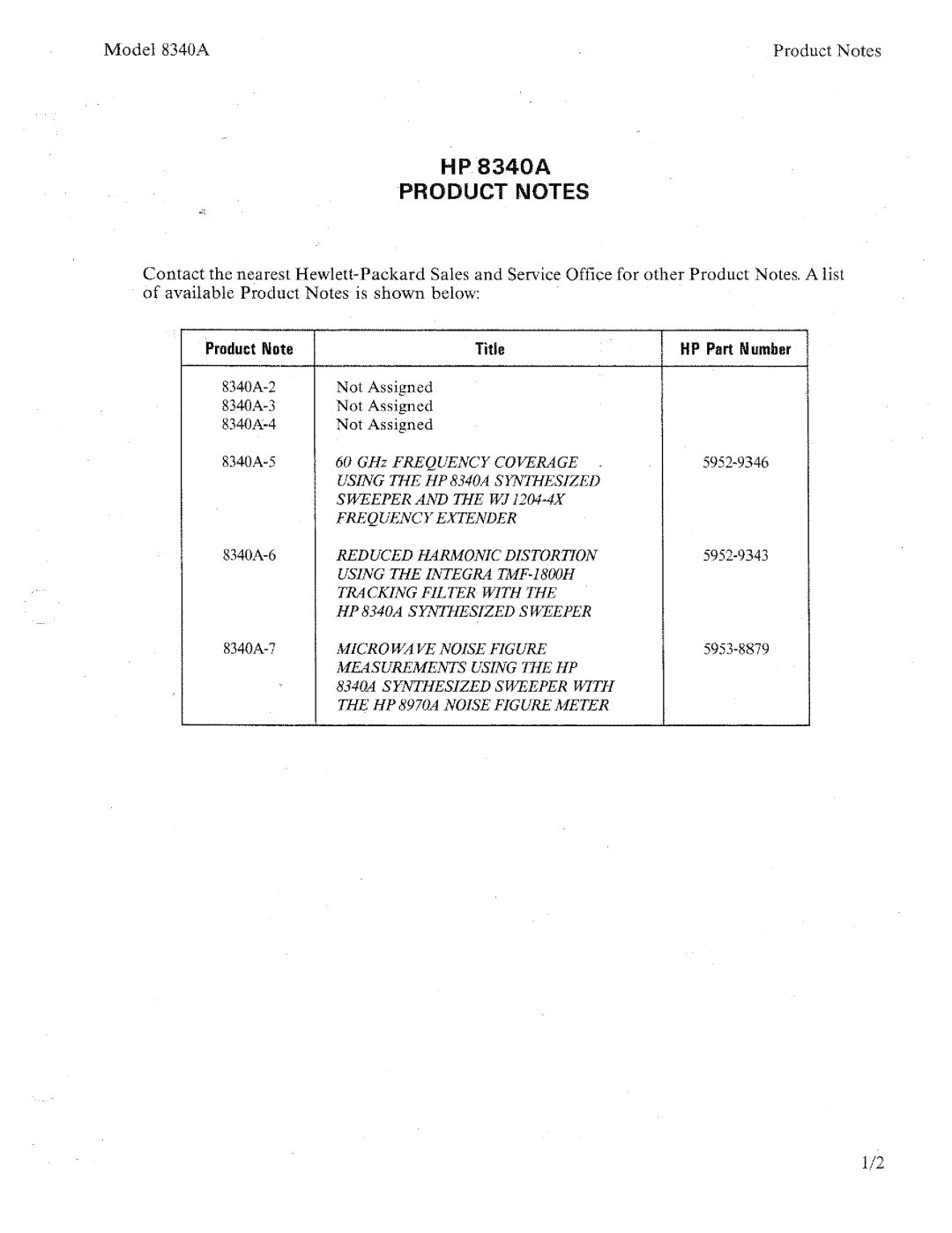 HP 8340a manual 