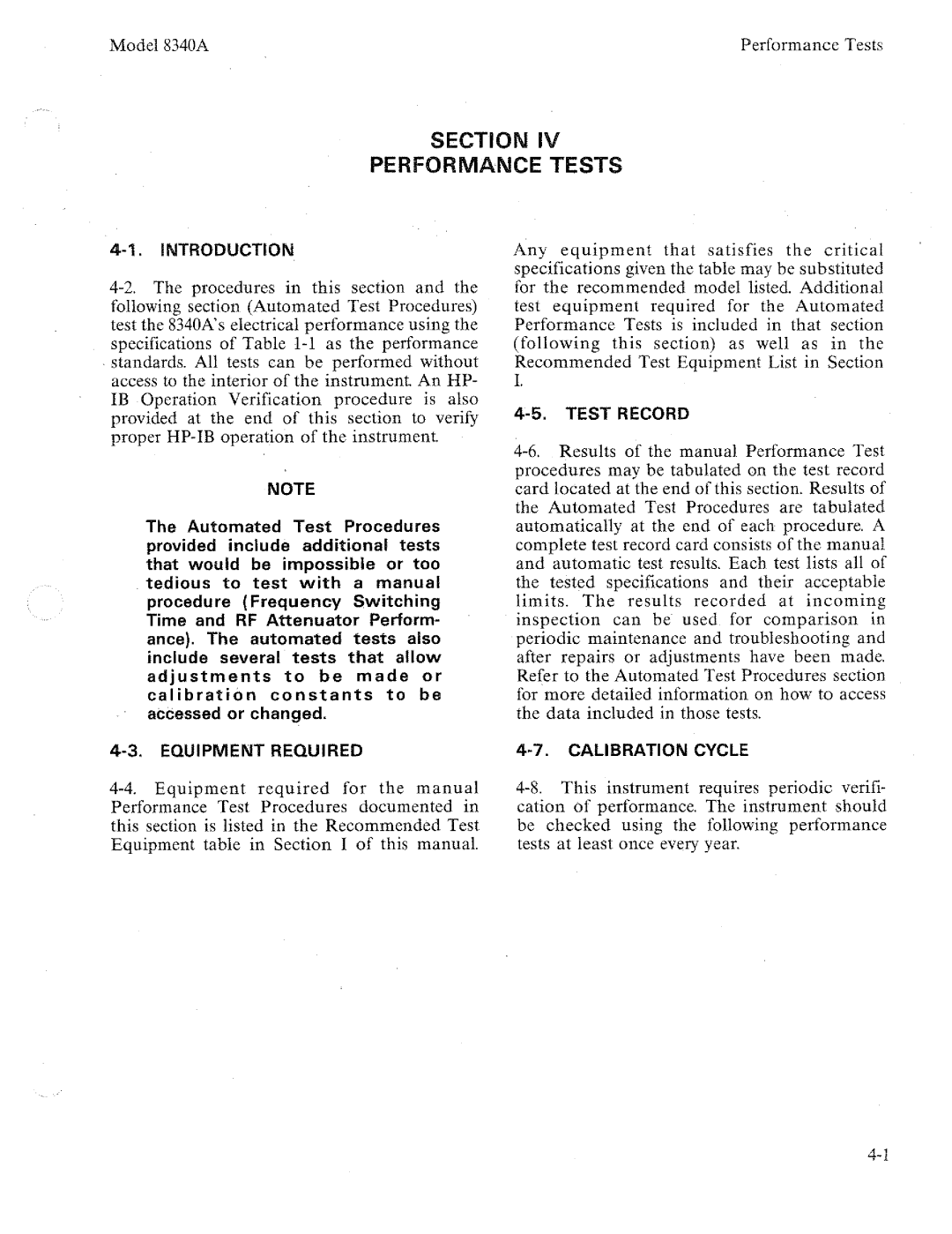 HP 8340a manual 