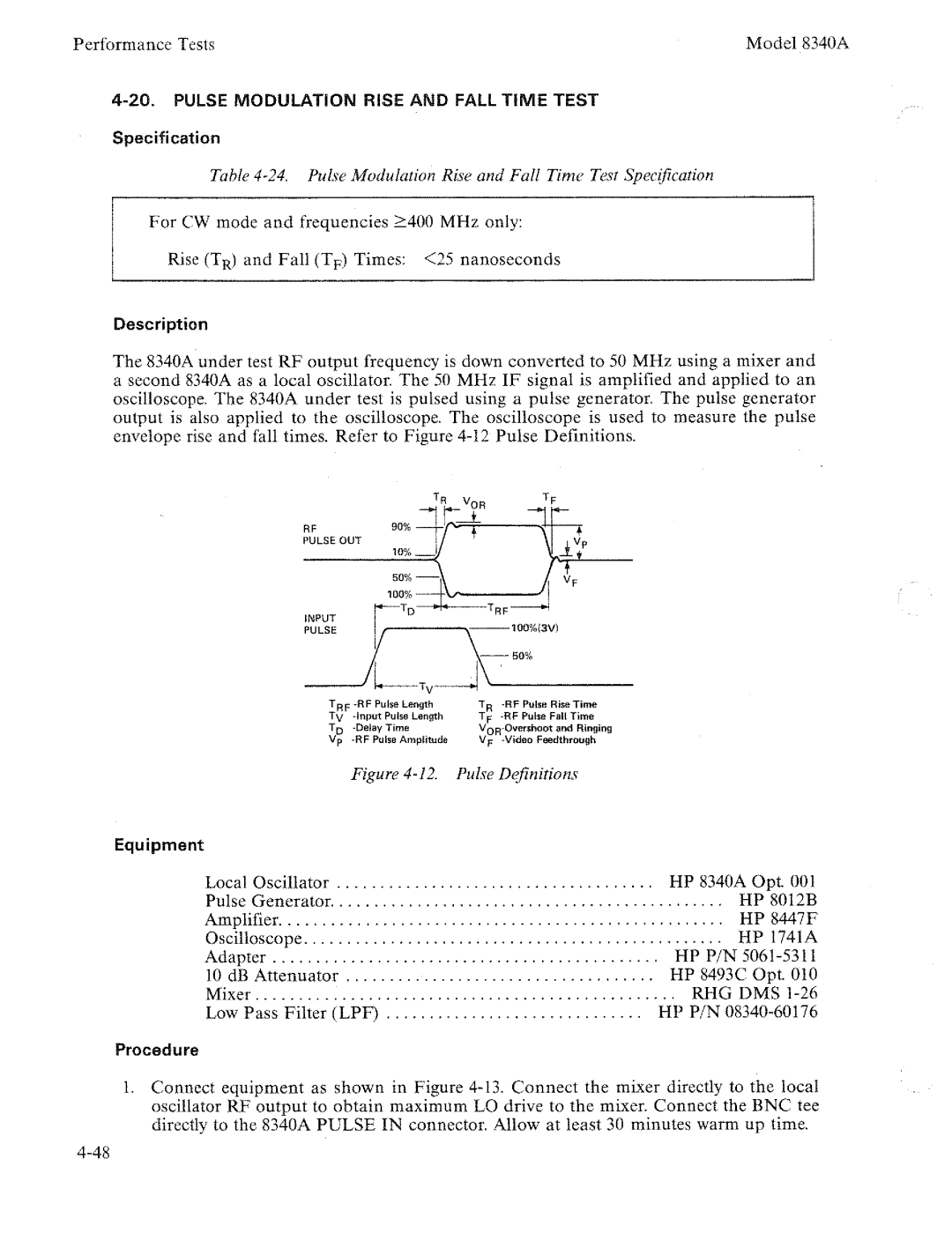 HP 8340a manual 