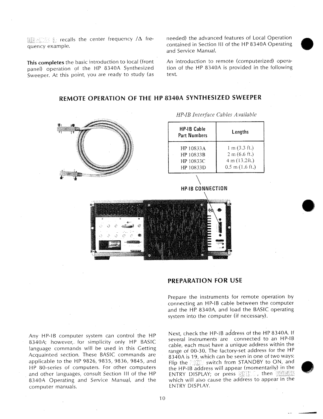 HP 8340a manual 