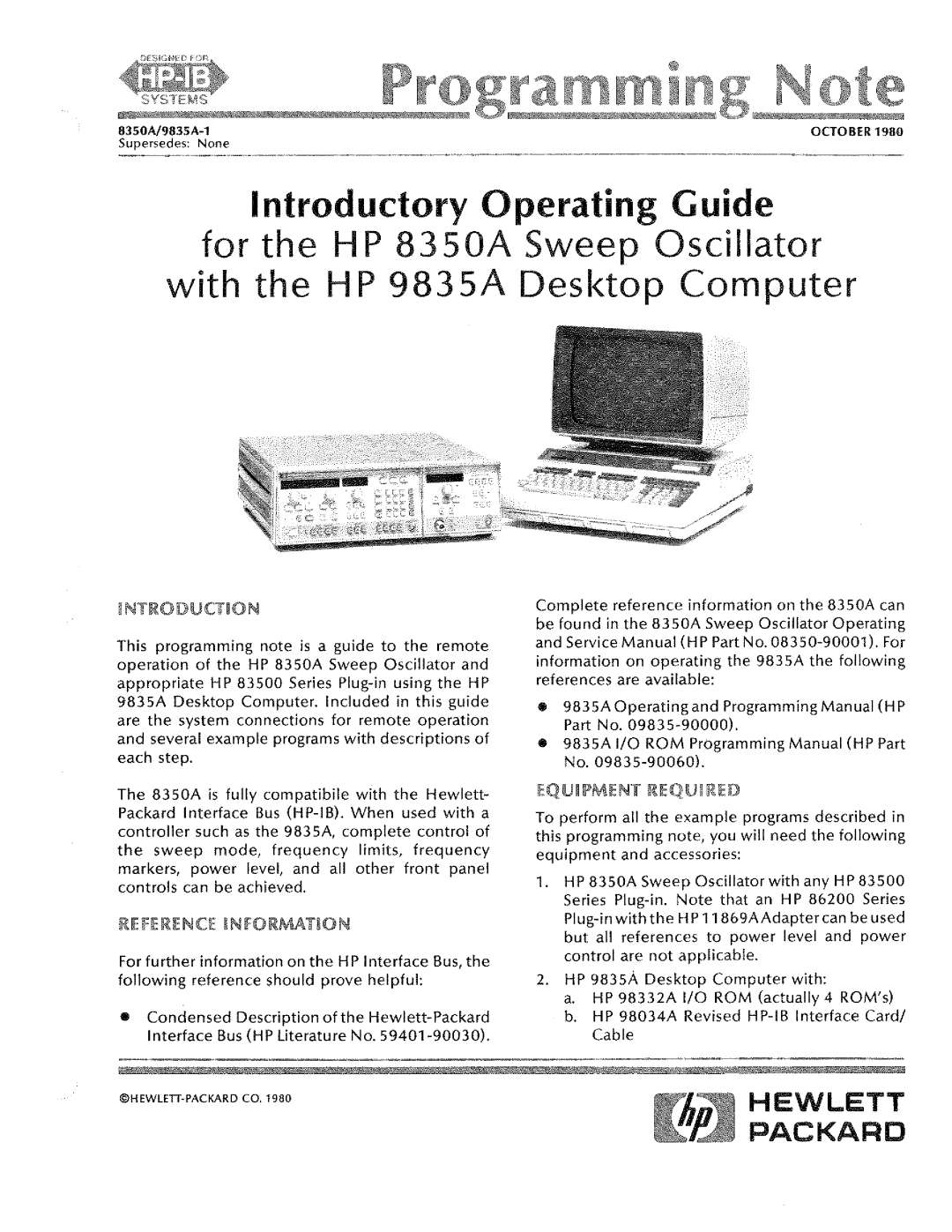 HP 8350A manual 