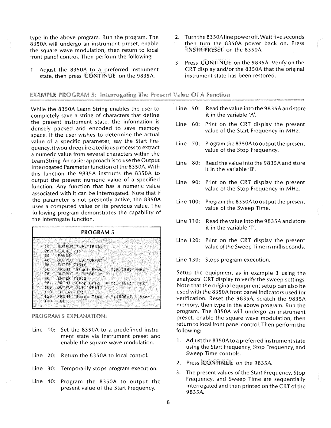 HP 8350A manual 