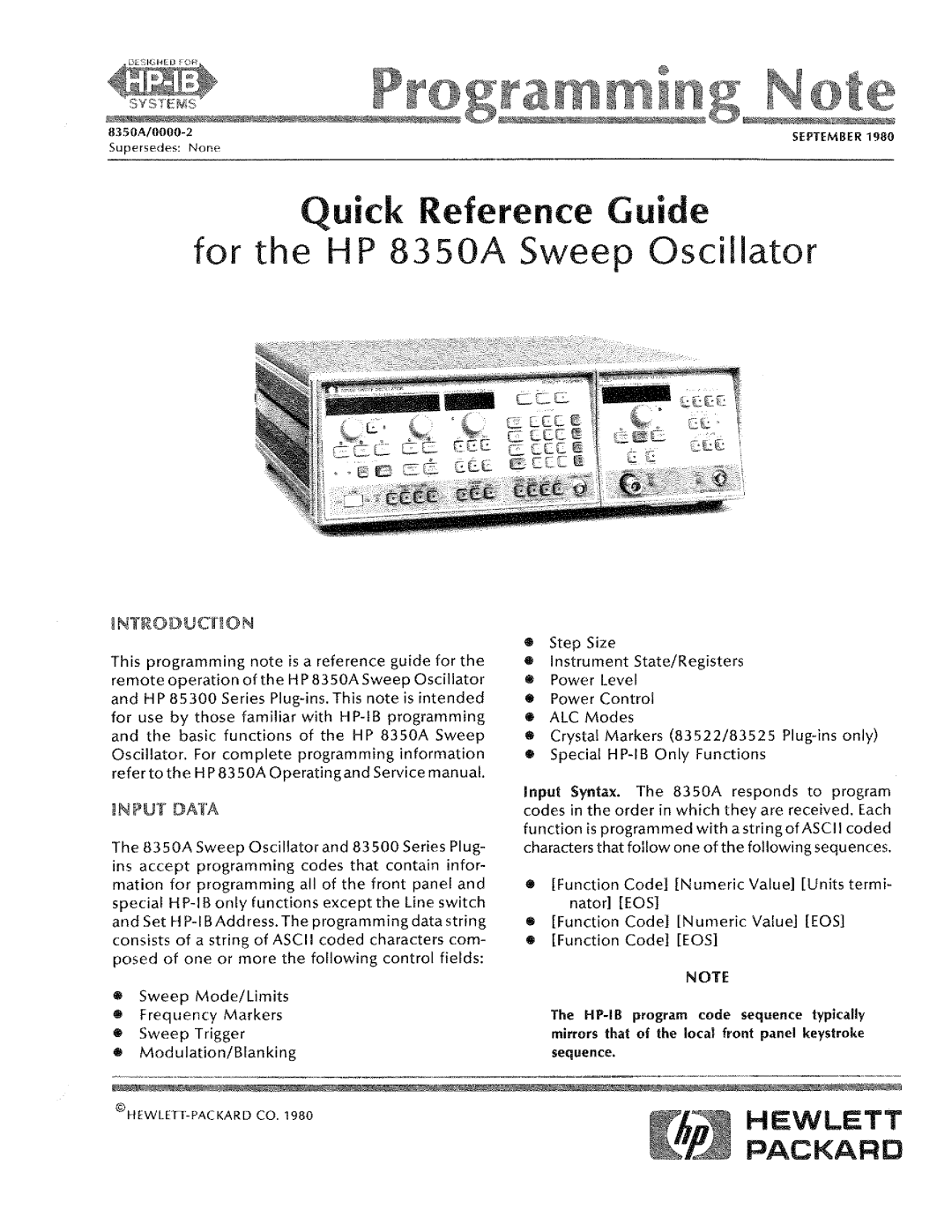 HP 8350A manual 