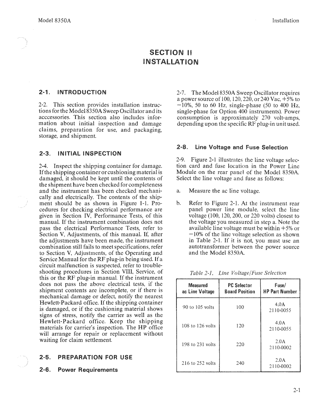 HP 8350A manual 