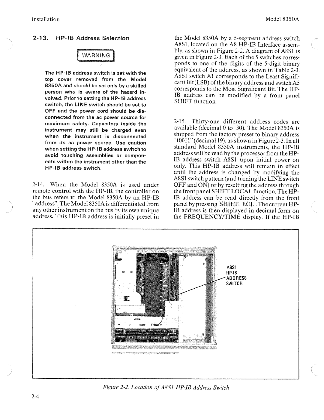 HP 8350A manual 