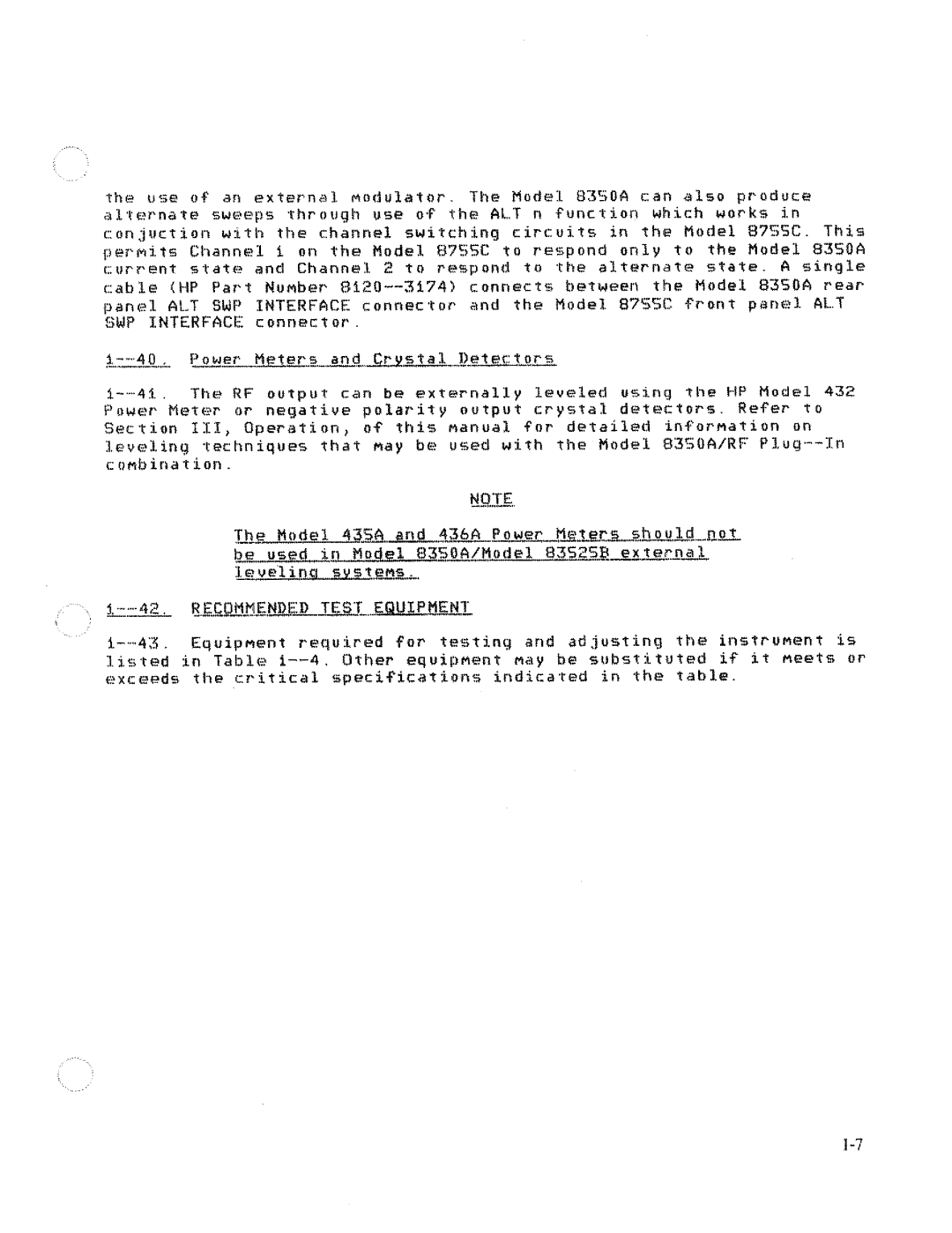 HP 83540d manual 