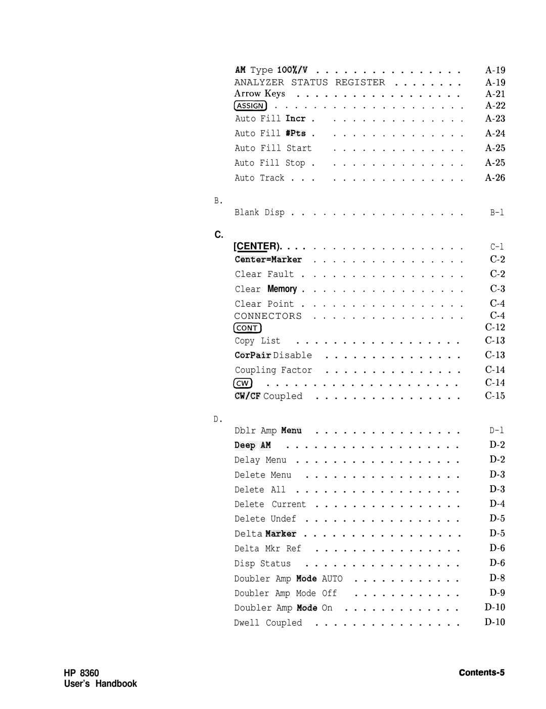 HP 8360 manual Delta Ma&e+, Contents-6 