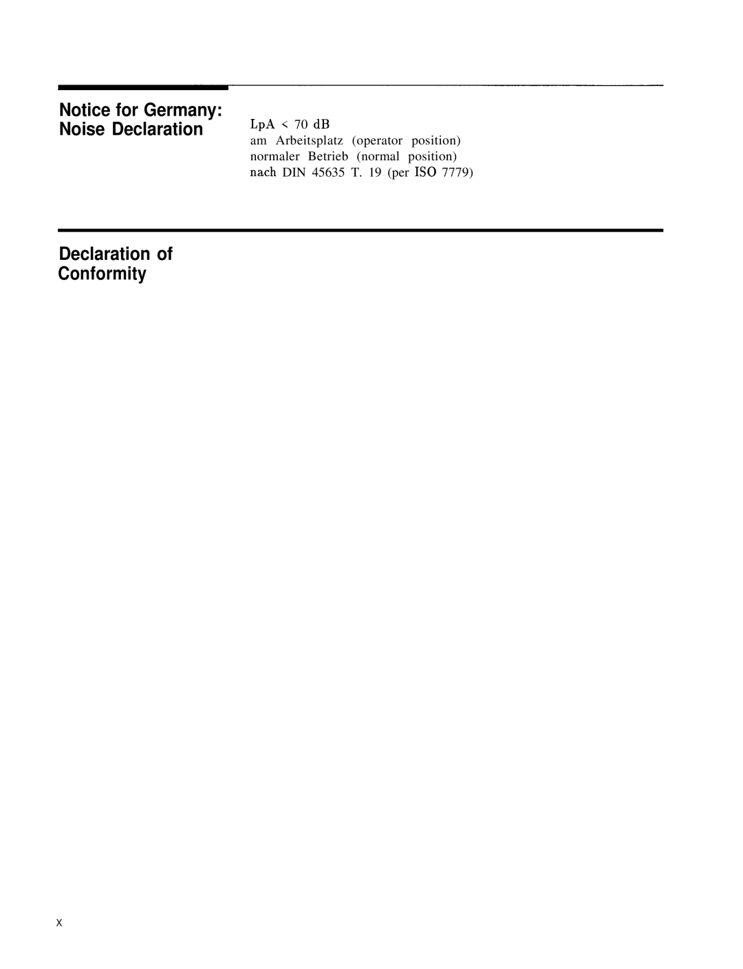 HP 8360 manual Declaration of Conformity 