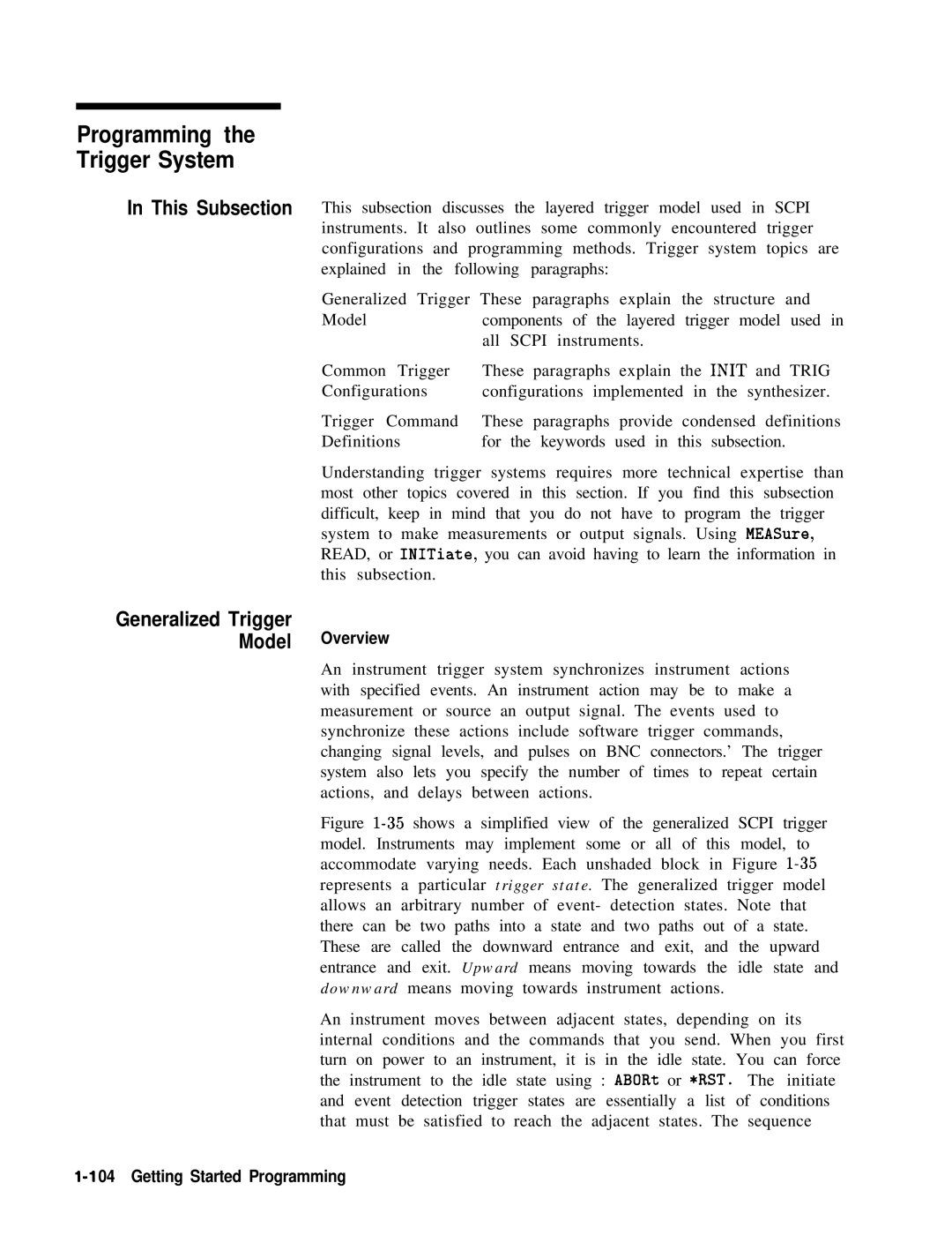 HP 8360 manual Overview, Getting Started Programming 