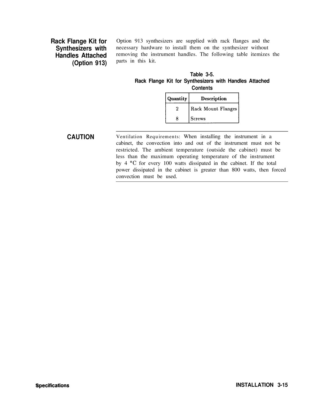 HP 8360 manual Installation 