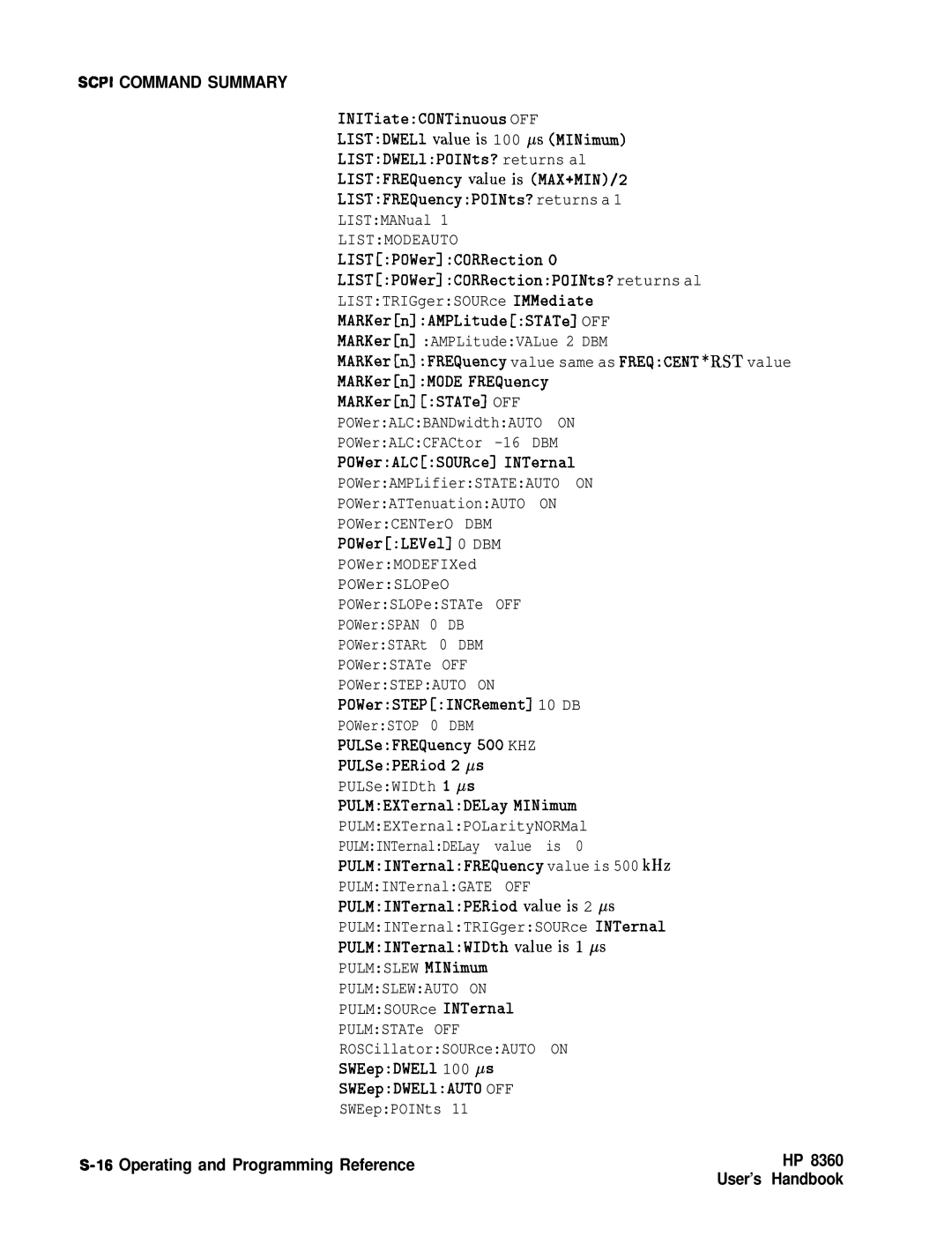 HP 22A, 83620A, 24A manual Listmodeauto 