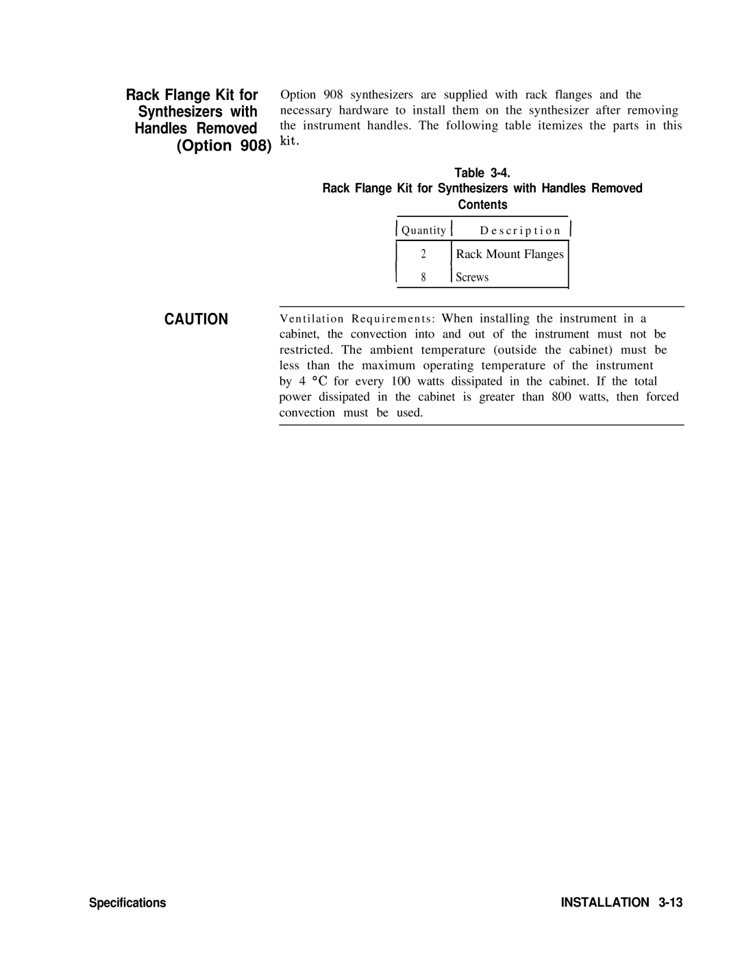 HP 22A, 83620A, 24A manual Option, Kit 