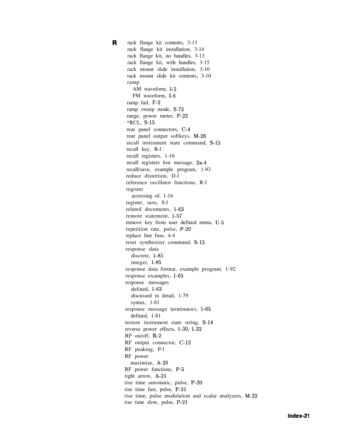 HP 24A, 83620A, 22A manual Index-2 