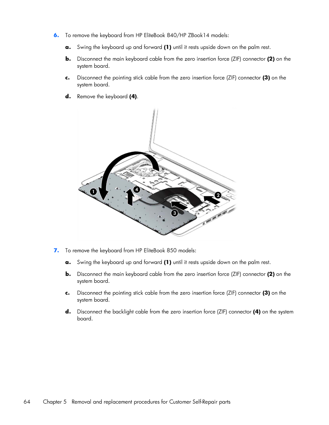 HP 840 G1 manual 