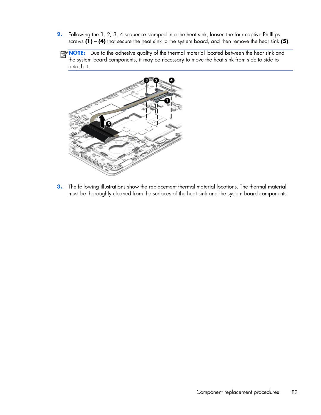 HP 840 G1 manual Component replacement procedures 