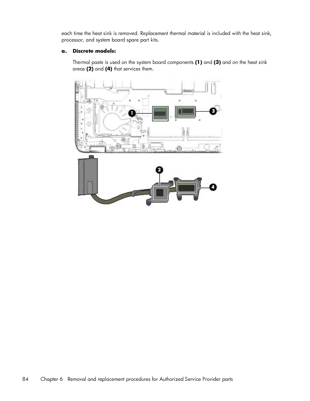 HP 840 G1 manual Discrete models 