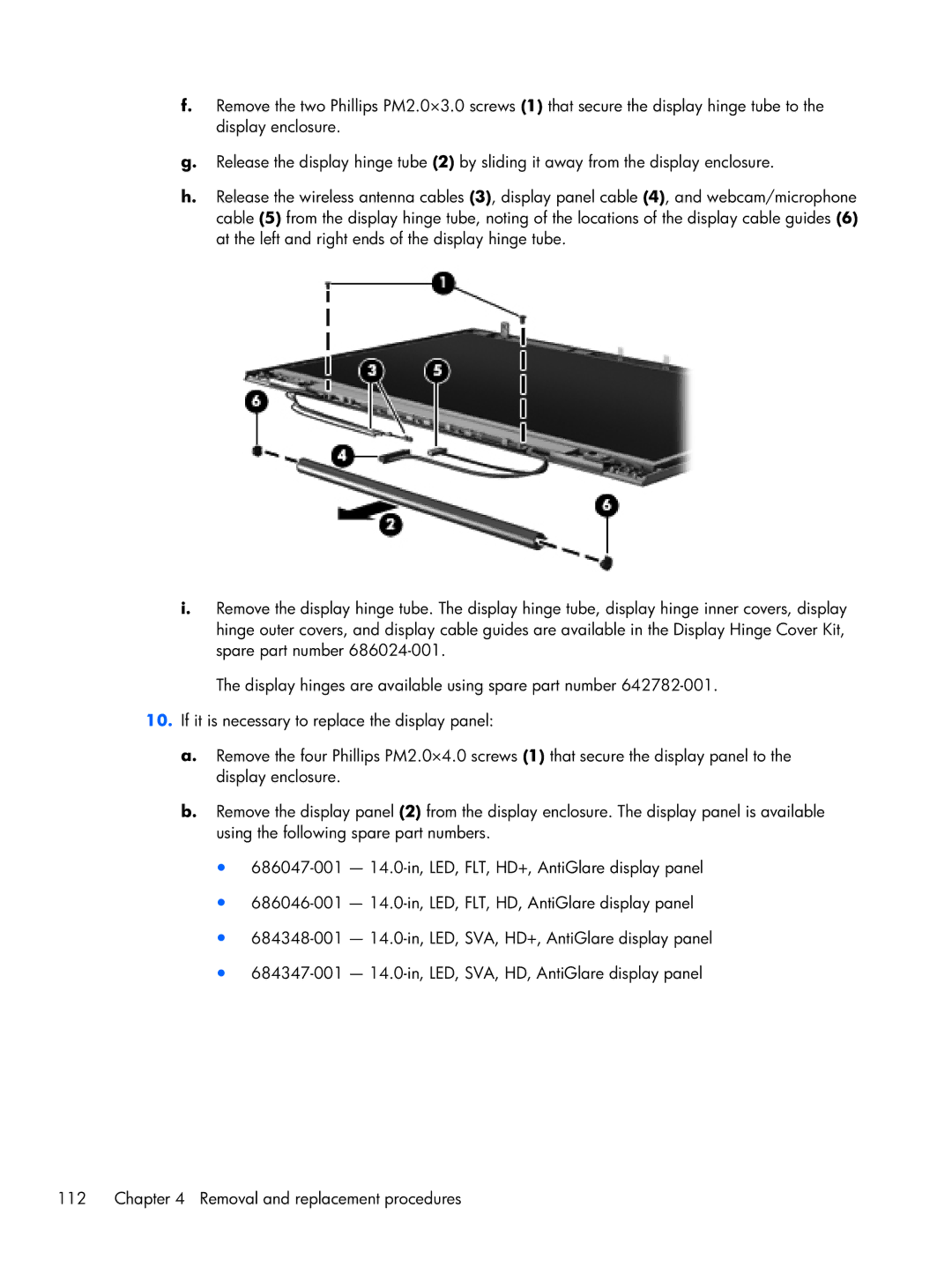 HP 8470w C7A68UTABA, 14 C7A68UT#ABA, 8470p C7M31UP 14.0 C7M31UP#ABA manual 