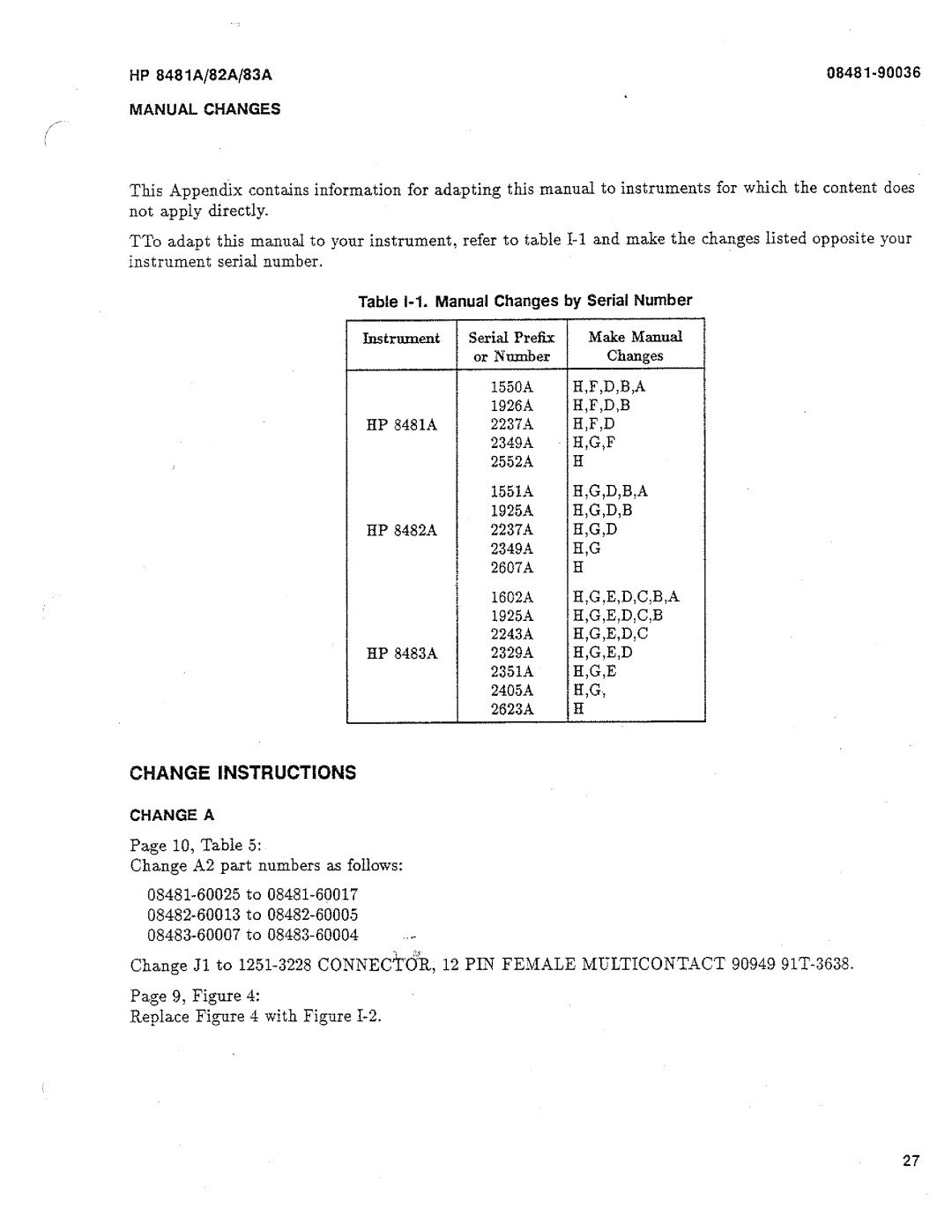 HP 8483A, 8481A, 8482A manual 