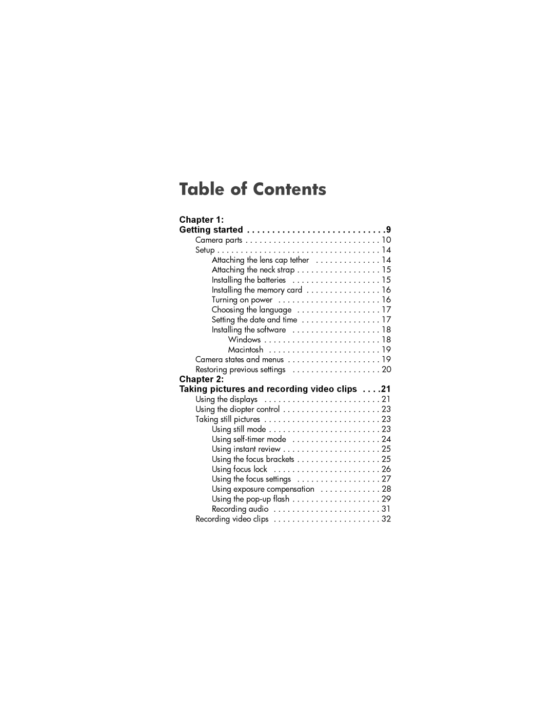 HP 850 manual Table of Contents 