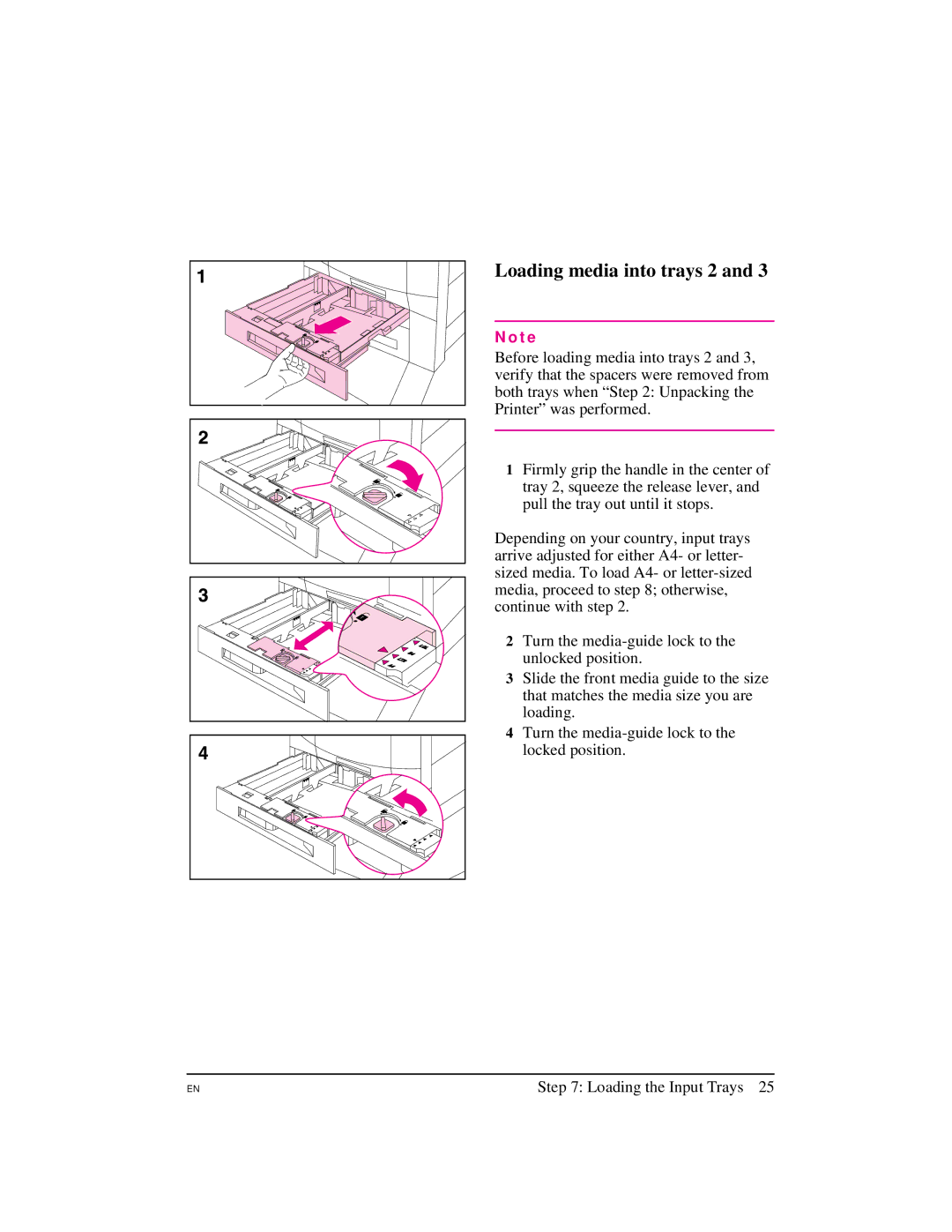 HP Pro 8500, 8500 DN, 8500 N manual Loading media into trays 2 