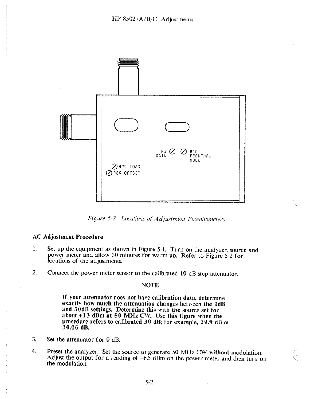 HP 85027 A, B manual 