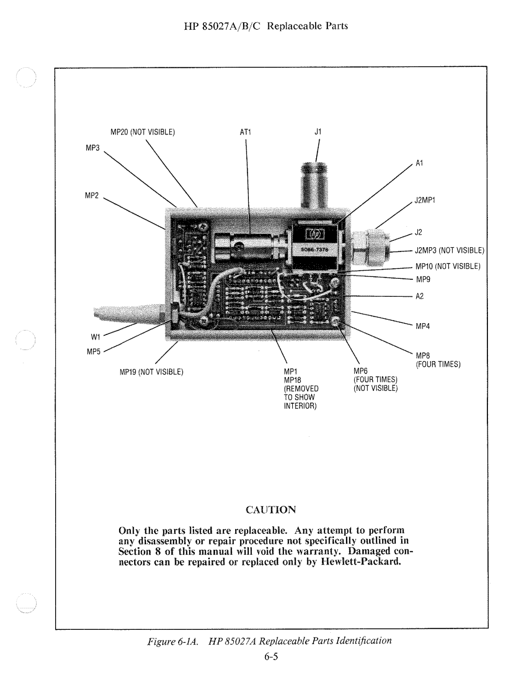 HP B, 85027 A manual 