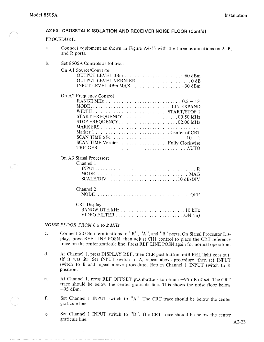 HP 8505A manual 