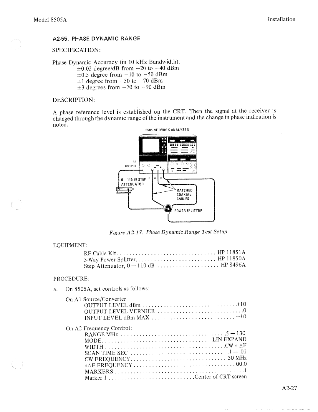 HP 8505A manual 
