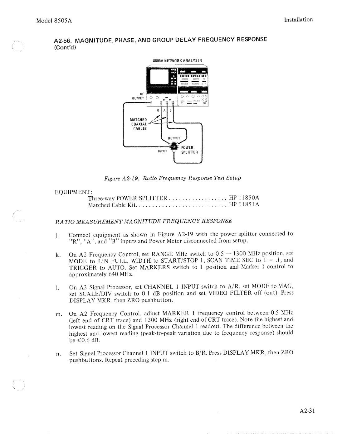 HP 8505A manual 