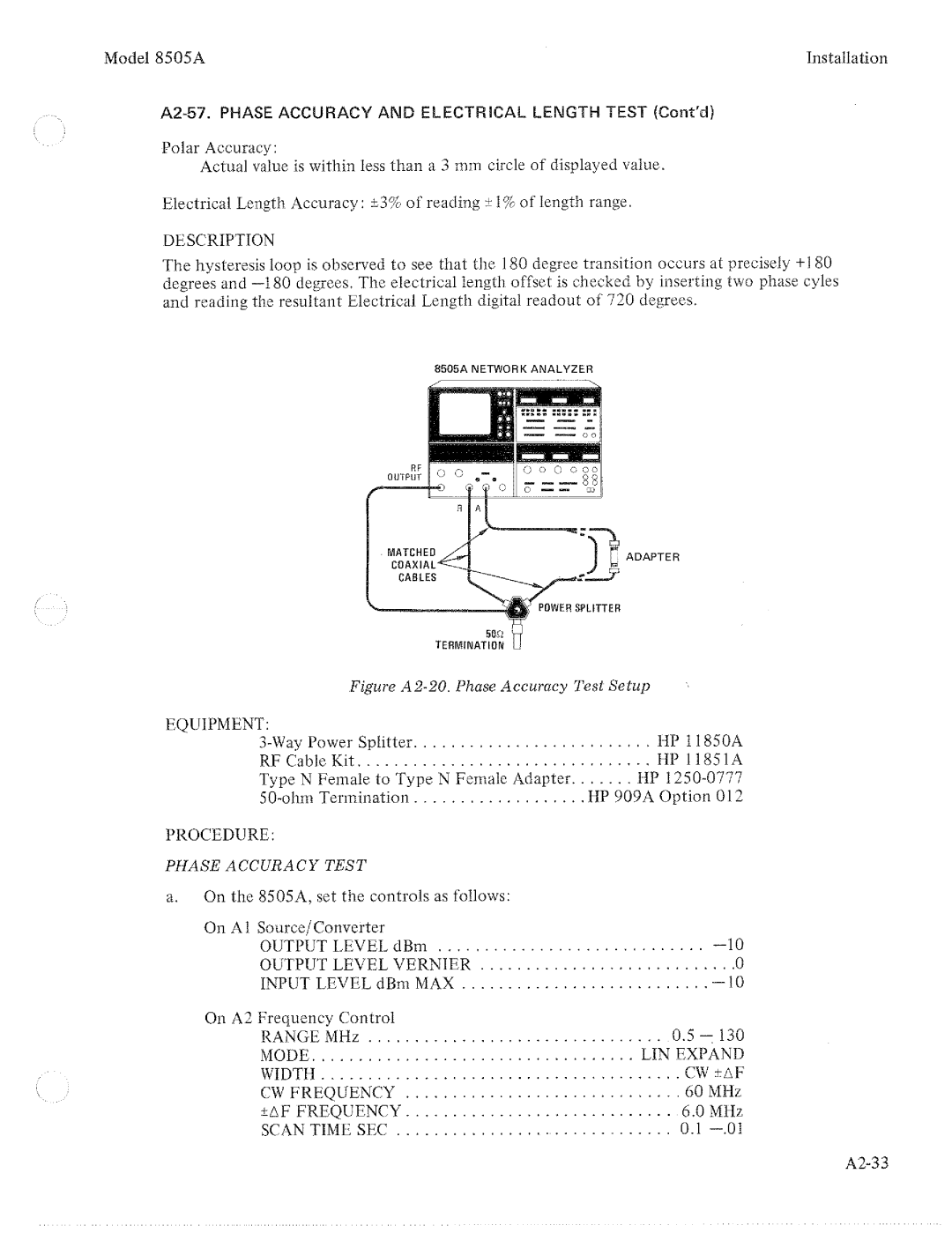 HP 8505A manual 