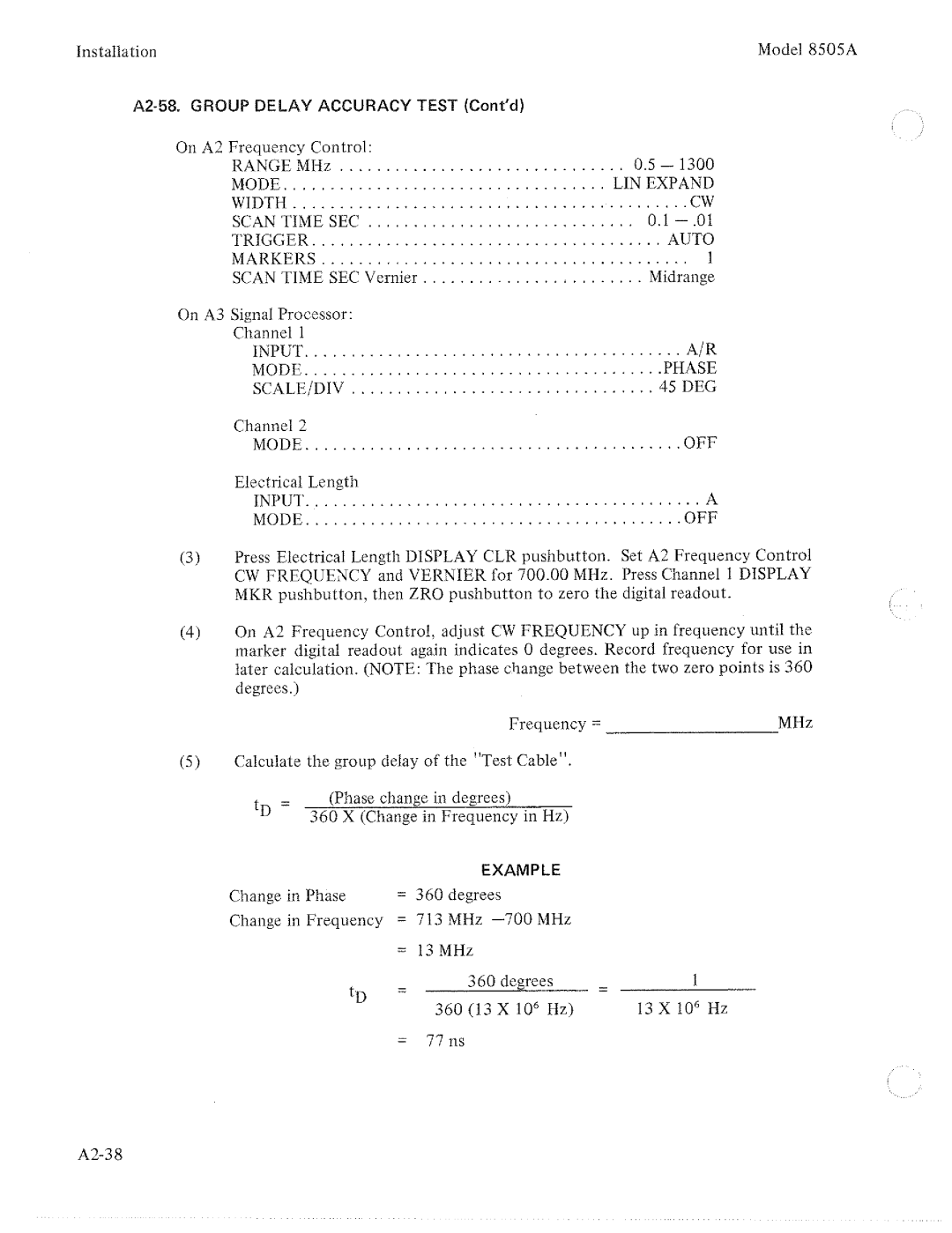HP 8505A manual 