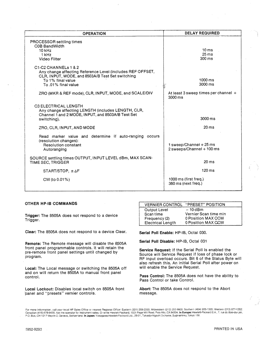HP 8505A manual 