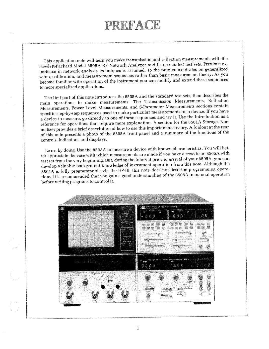 HP 8505A manual 
