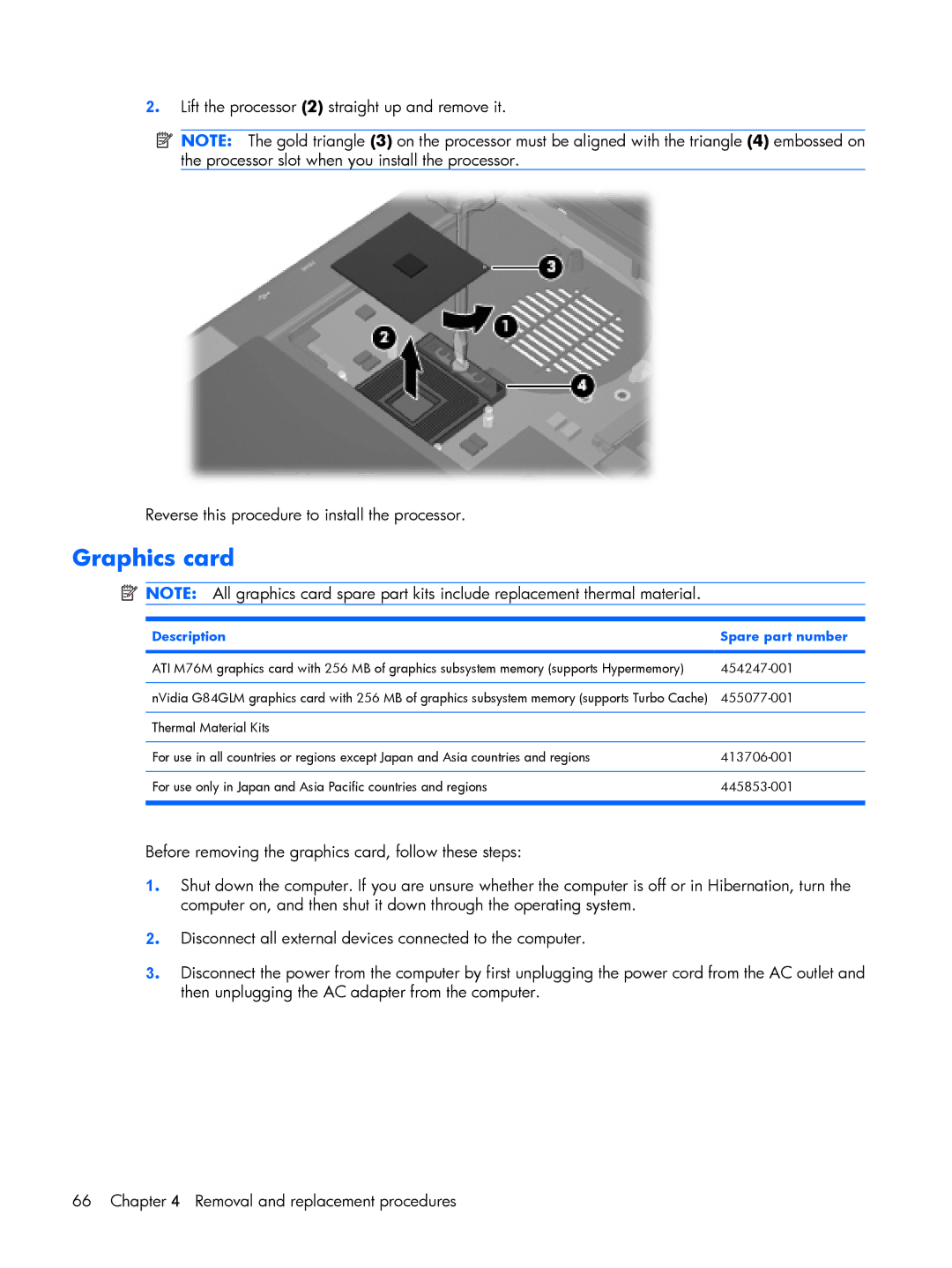 HP 8510p manual Graphics card 