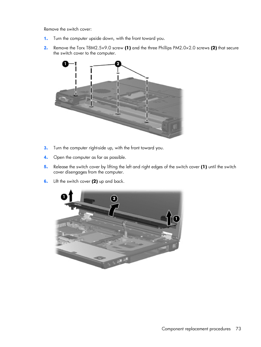 HP 8510p manual 