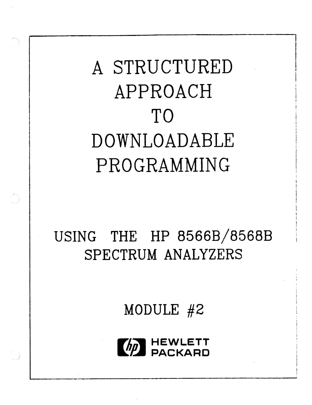 HP 8566A manual 